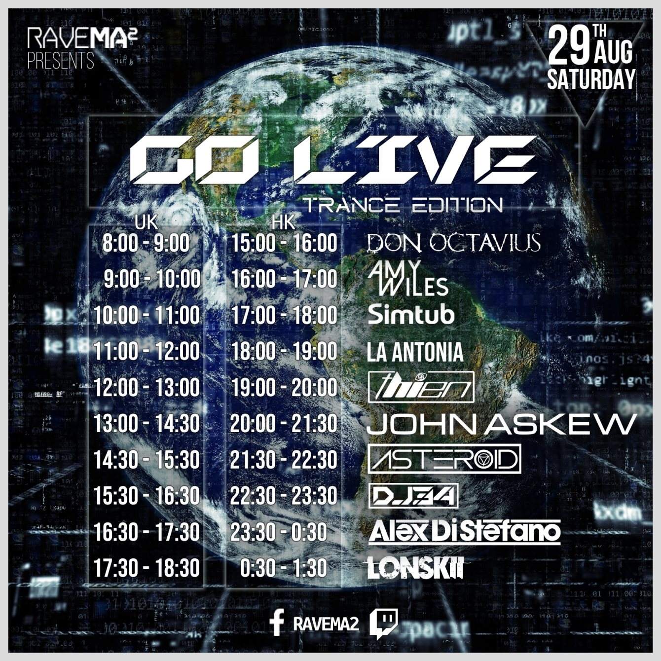 Rave Ma² presents: GO Live [Trance Edition] - フライヤー裏
