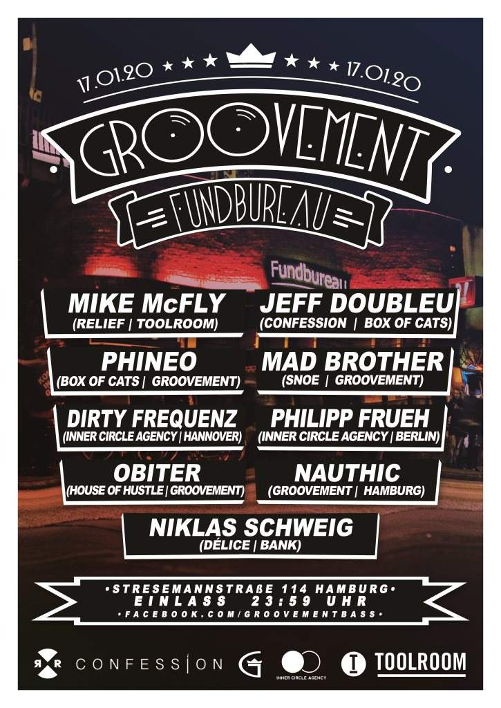 Groovement with Mike Mcfly & Jeff Doubleu - フライヤー裏