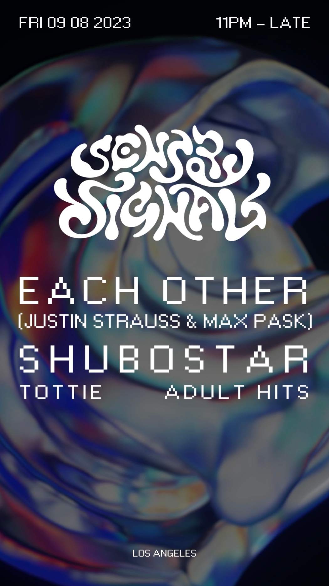 Sensory Signal: Each Other (Justin Strauss & Max Pask), Shubostar, Tottie & Adult Hits - Página frontal