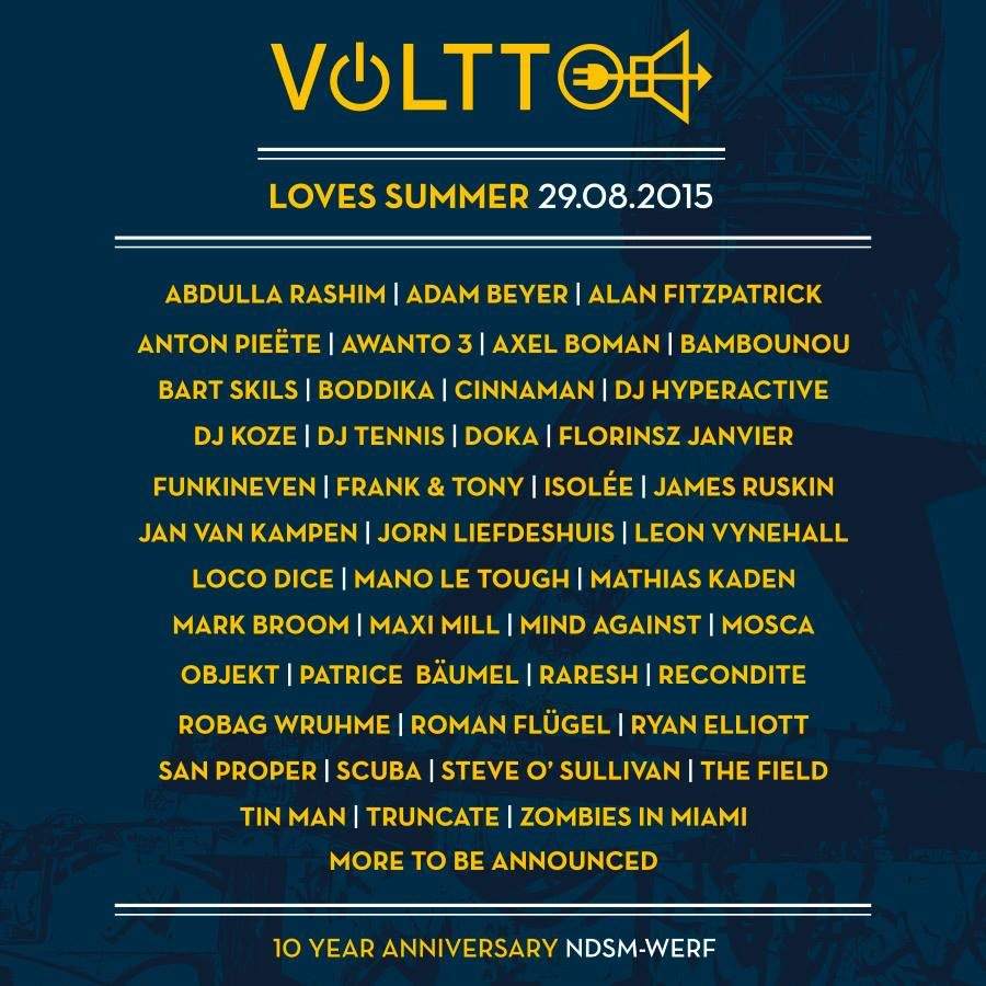 Voltt Loves Summer 2015 - フライヤー表