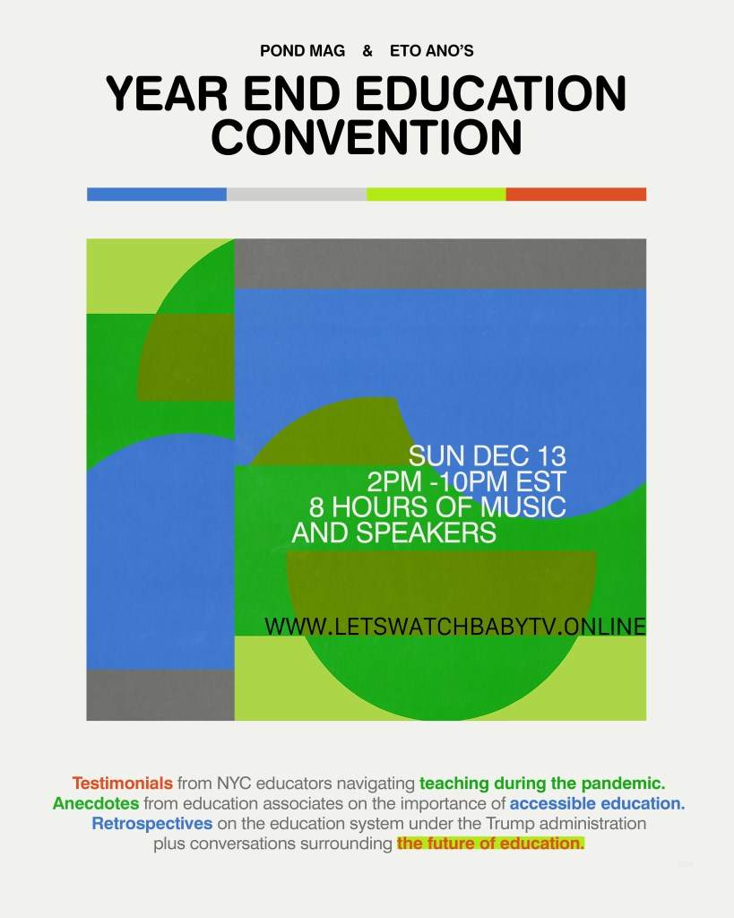 Pond Mag & Eto Ano’s Year-End Education Convention [Stream Event] - フライヤー表