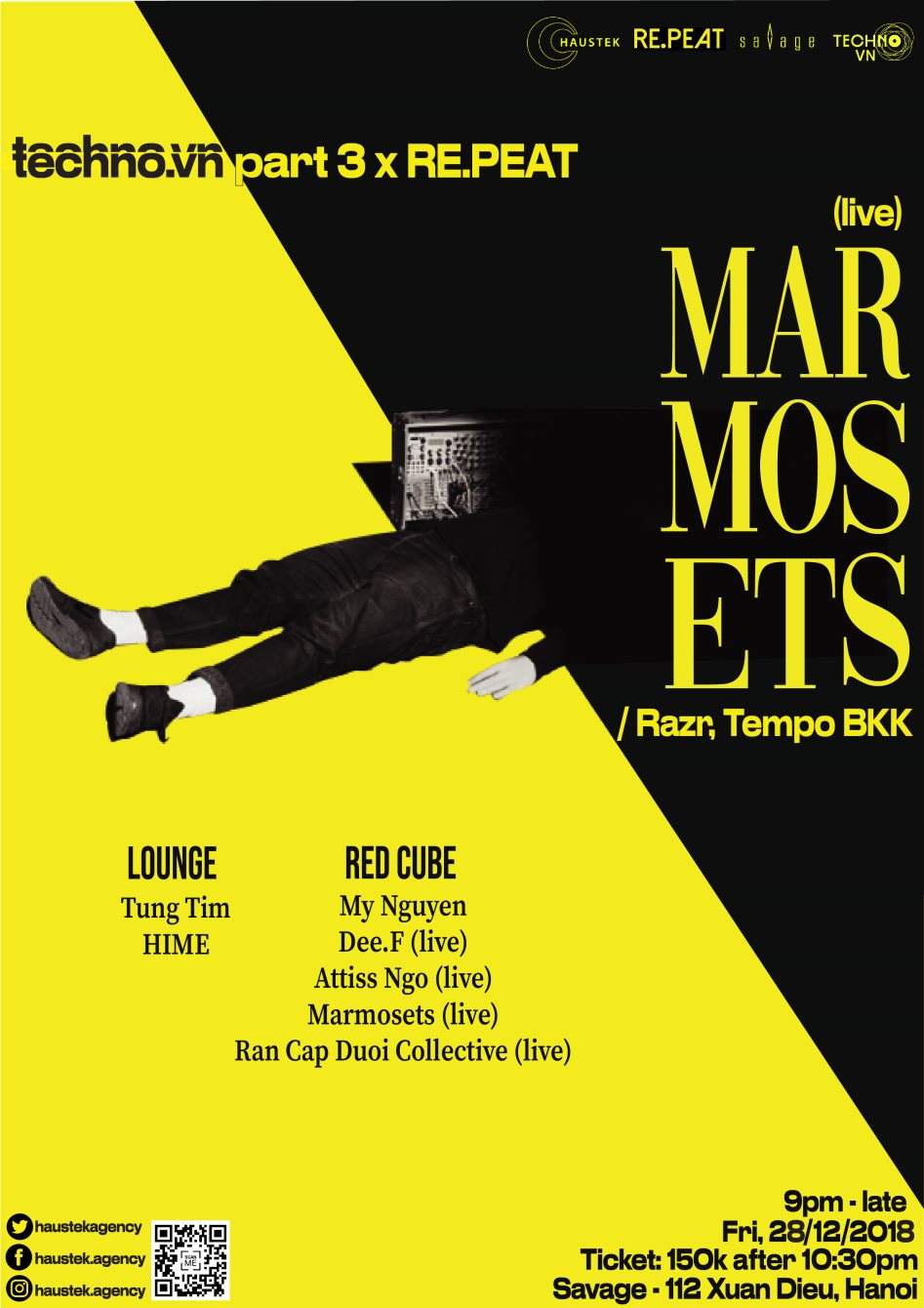 Techno.vn Part 3: Marmosets (Live) [Raze, Tempo BKK], Dee.F, Attiss Ngo & More - Página trasera