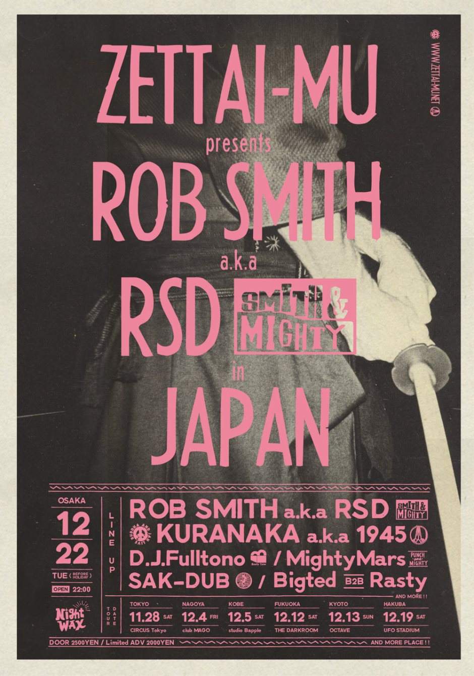 Zettai-MU Original Osaka - RSD Farewell Party 2015 - フライヤー表