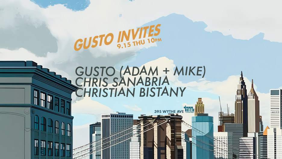 Gusto Invites: Chris Sanabria, Christian Bistany - Página frontal