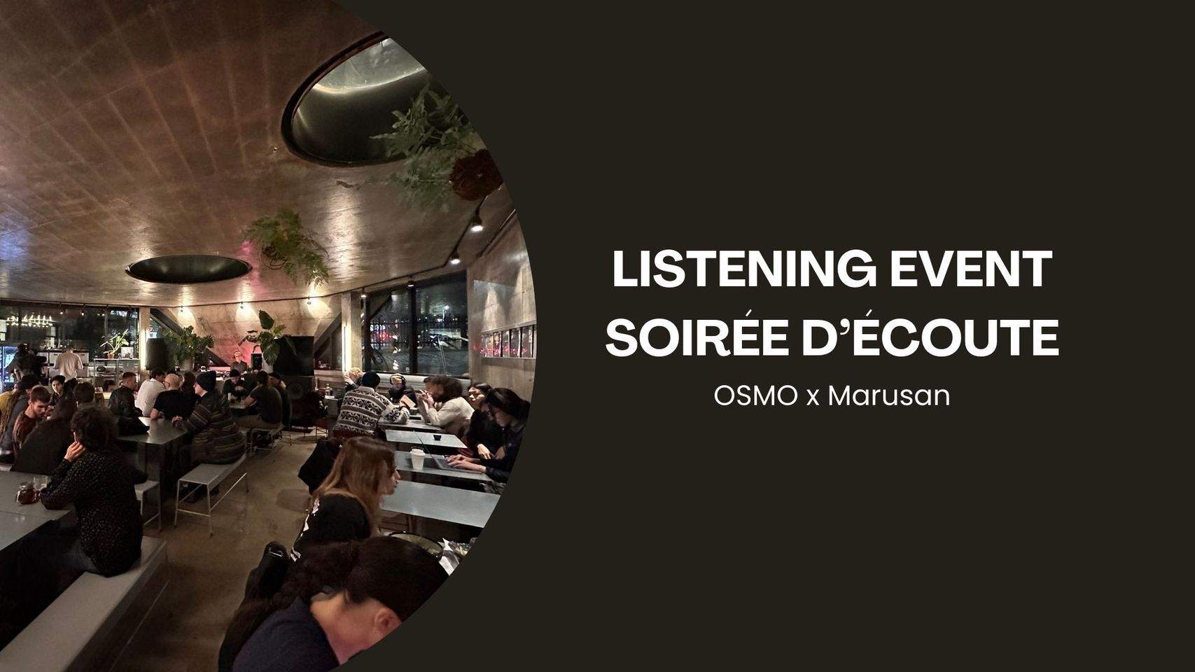Listening Event for Musicians / Soirée d'Écoute Pour Musiciens - フライヤー表