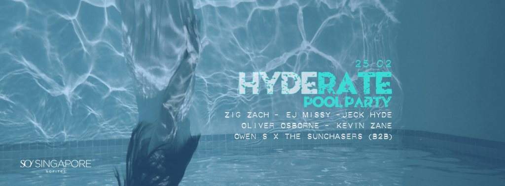 Hyderate x So Sofitel - Pool Party - フライヤー表