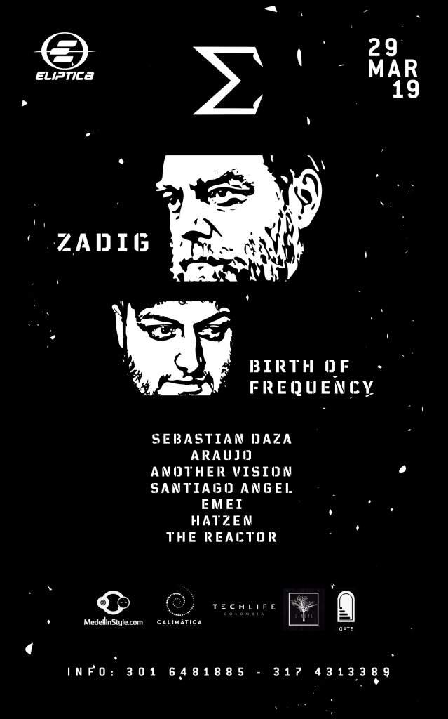 Sigma Σ Tour Cali: Zadig Birth OF Frequency - フライヤー裏
