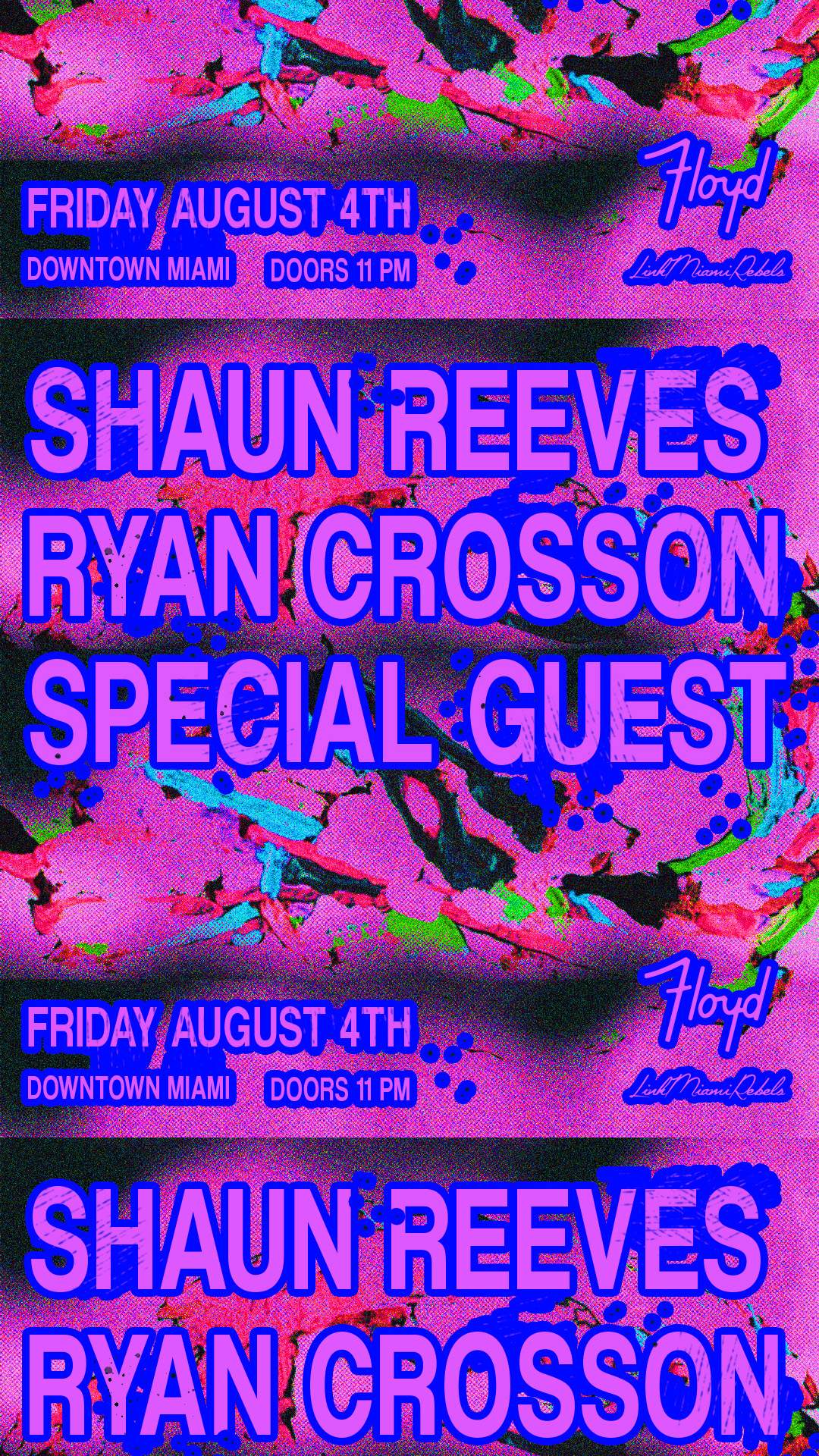 Shaun Reeves, Ryan Crosson + Special Guest - フライヤー表