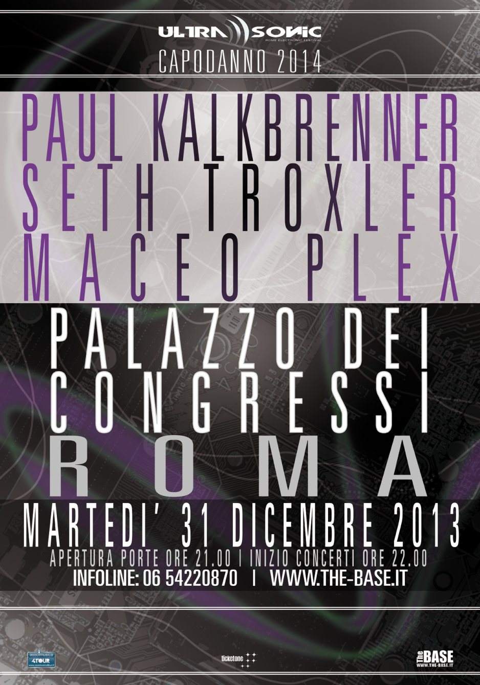 New Year's Eve - Paul Kalkbrenner + Seth Troxler + Maceo Plex - Página frontal