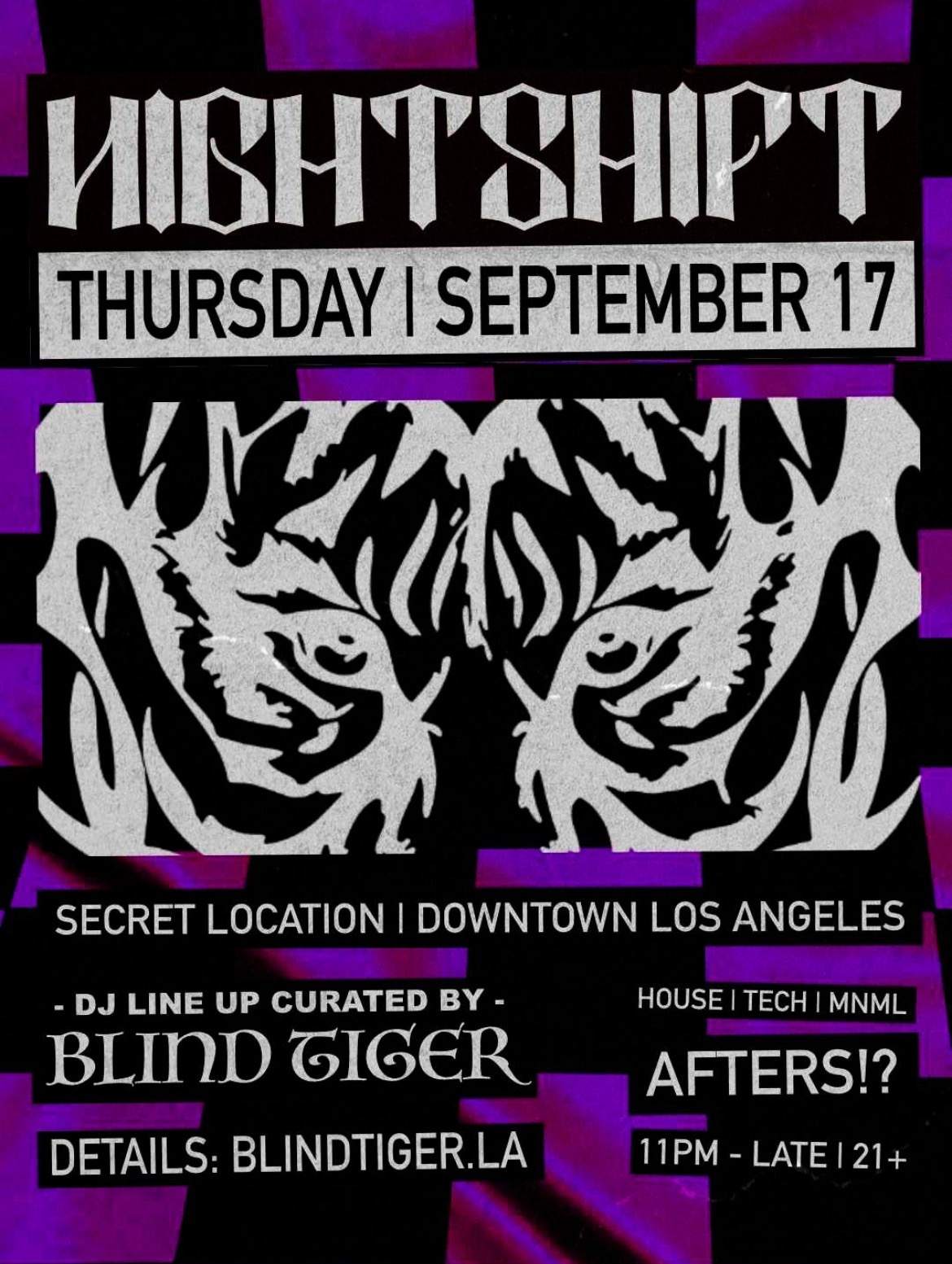 NIGHTSHIFT AFTER HOURS at The Lexington, Los Angeles