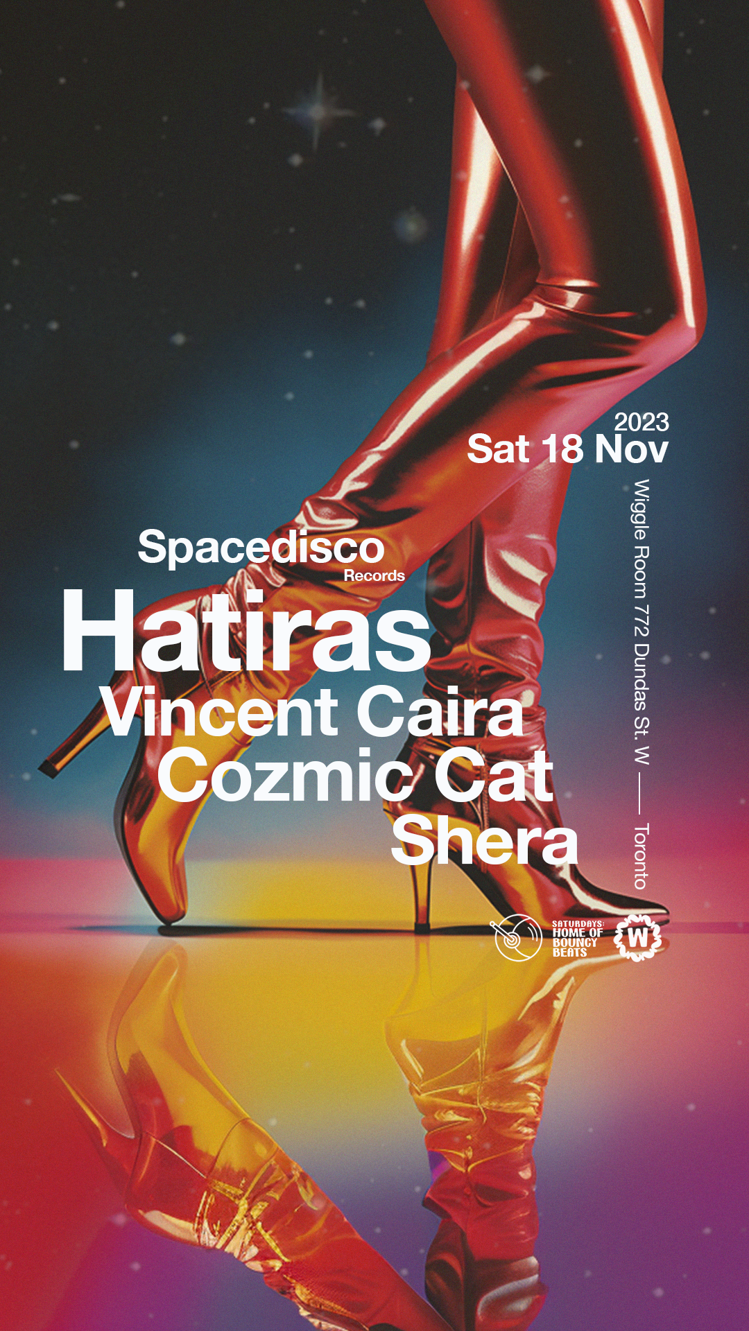 Spacedisco: Hatiras / Vincent Caira / Cozmic Cat / Shera - Página trasera