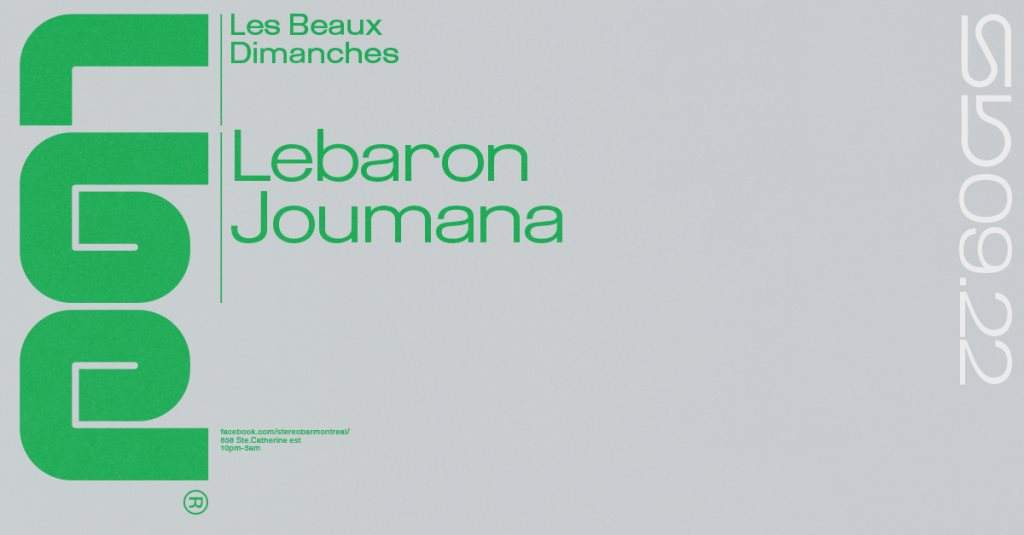 LBD: Lebaron - Joumana - フライヤー表