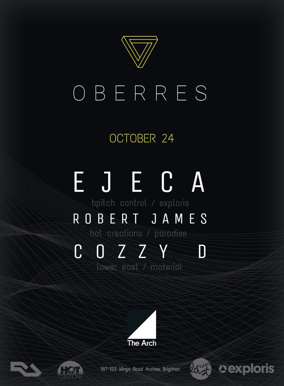 Oberres presents Ejeca / Robert James / Cozzy D / Sean Branton + Much More - Página trasera