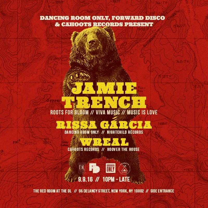Dancing Room Only, Forward Disco and Cahoots Records present Jamie Trench at Drom - フライヤー表