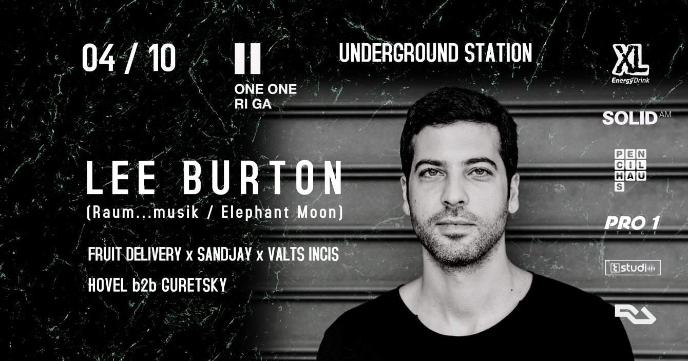 Underground Station x Lee Burton (Raum Musik / Elephant Moon) - フライヤー表
