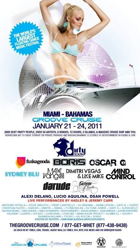 Groove Cruise 2011 Miami / Bahamas - フライヤー裏