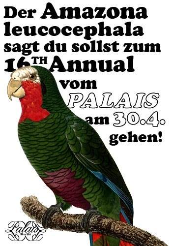 Palais 16th Annual - フライヤー表