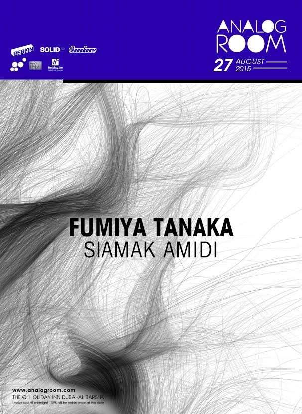 Analog Room presents: Fumiya Tanaka, Siamak Amidi - Página frontal