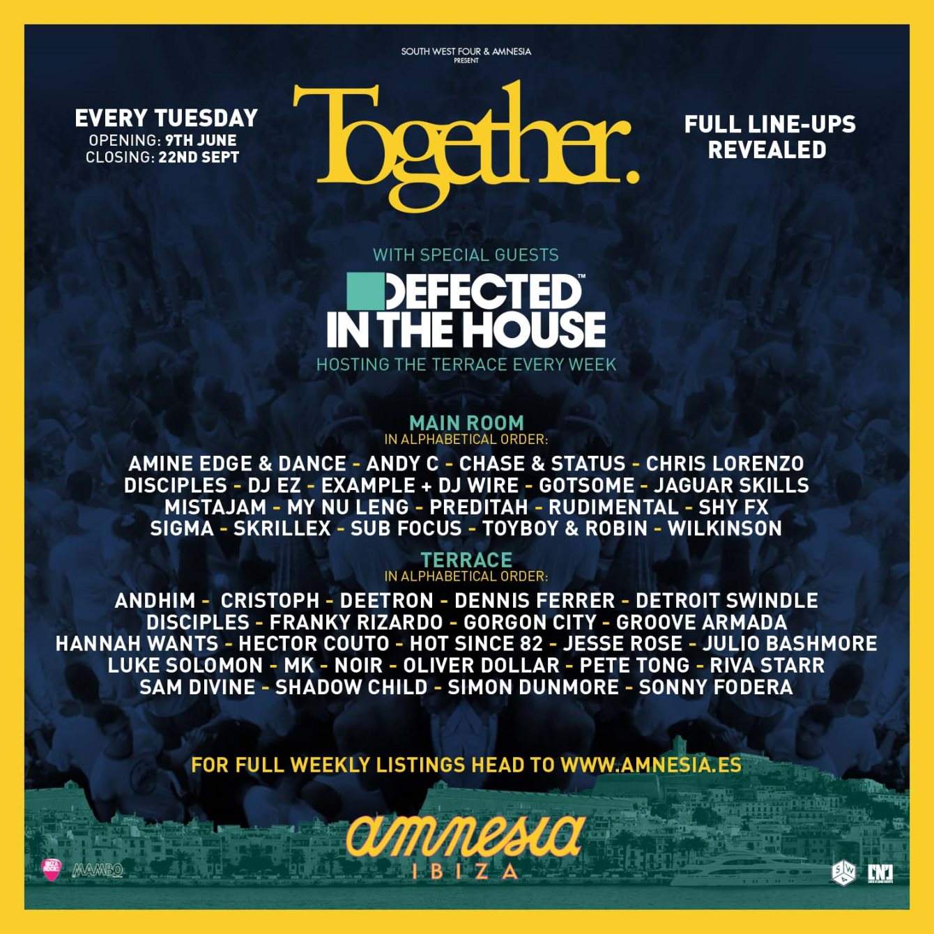 Together with Sub Focus, Sigma,Pete Tong, Hot Since 82 - Página trasera