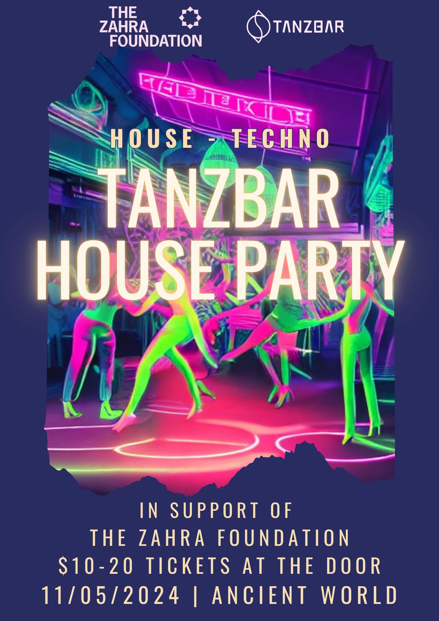 Tanzbar House Party [Fundraiser] || Ancient World - フライヤー表
