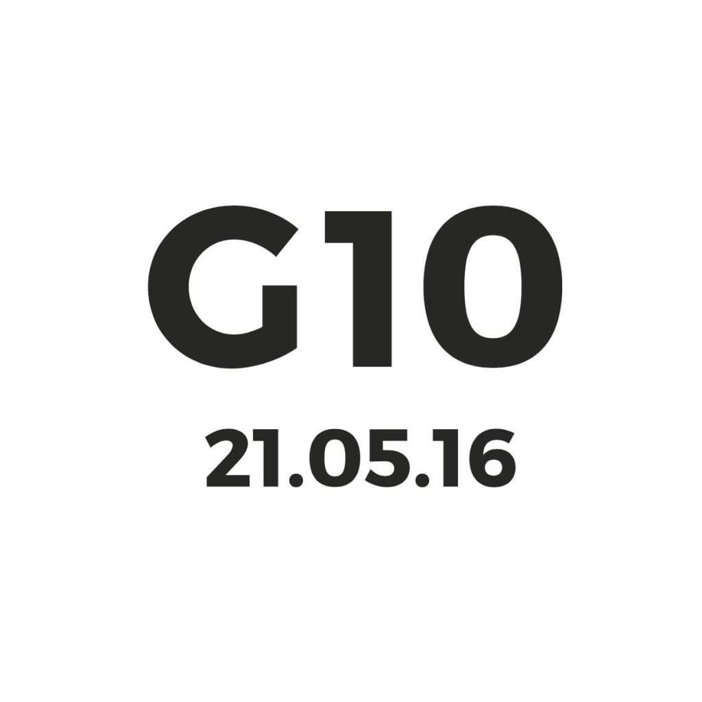 G10-Gifpel // 10 Jahre Gelegenheiten - フライヤー表