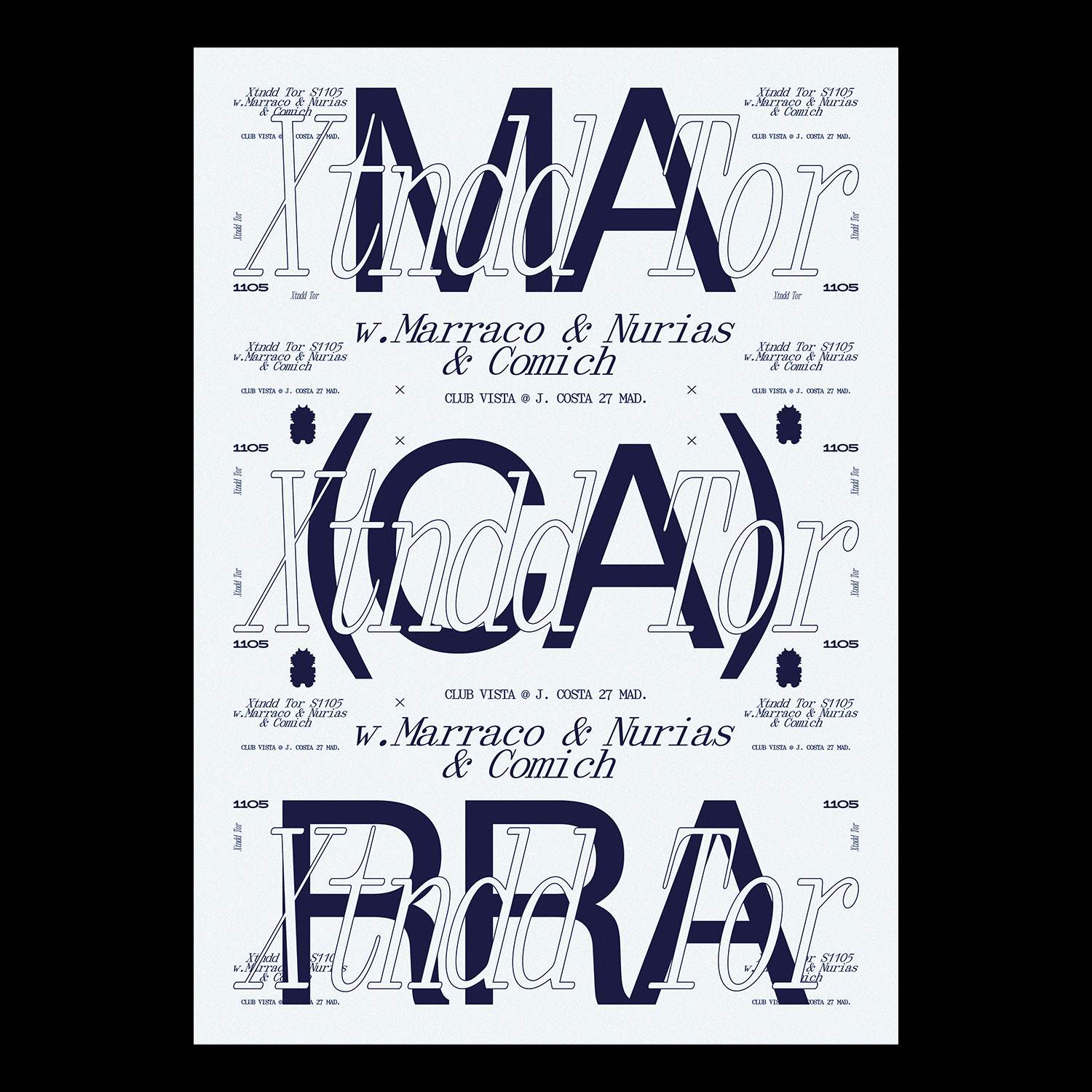Tortilla Macarra: EXTENDED - フライヤー表