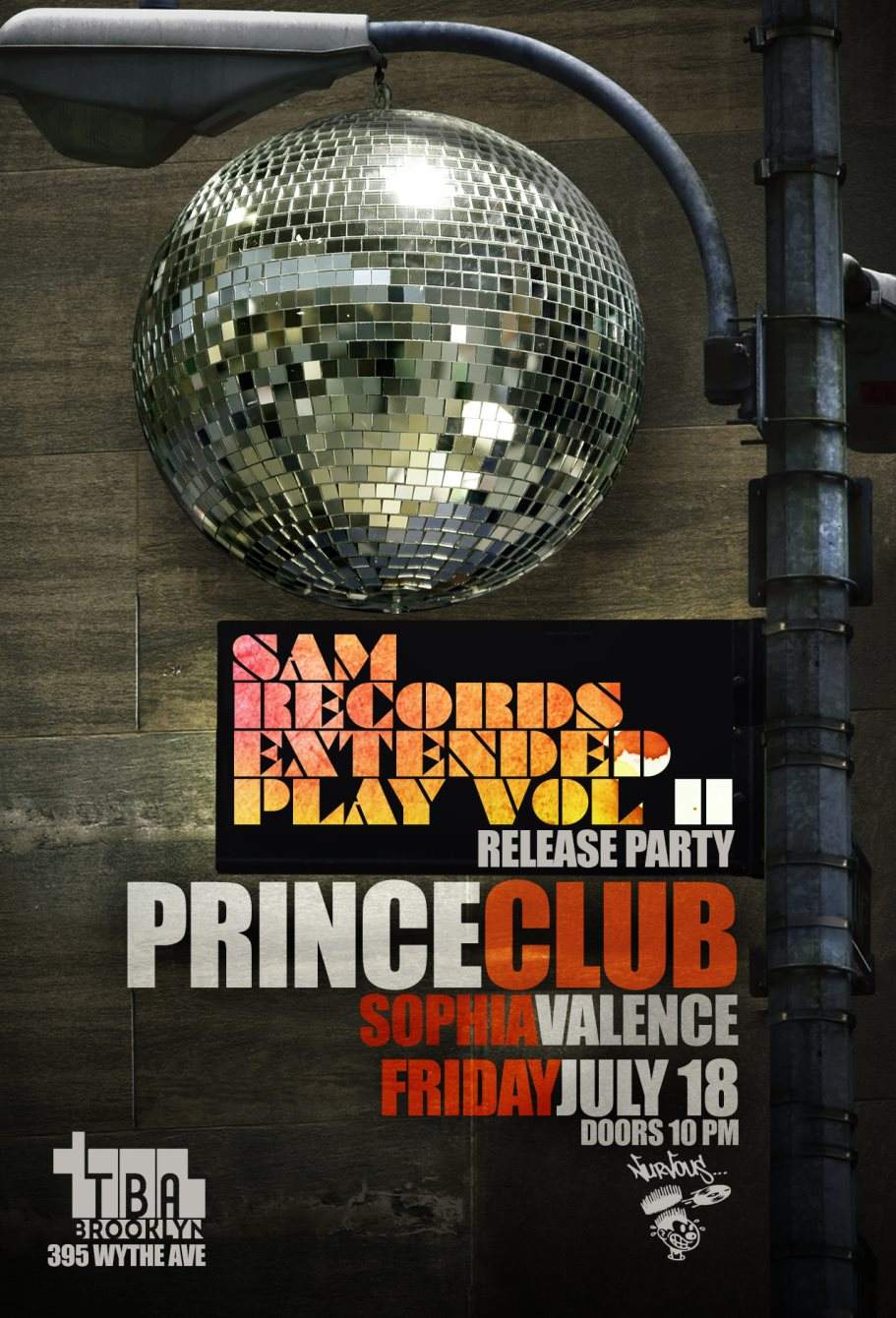 Sam Records Entended Play CD Release Party with Prince Club - Página frontal