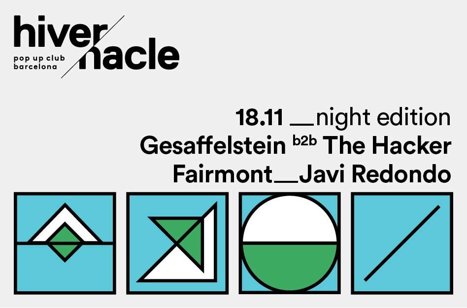 Hivernacle Pop Up Club #1 (Night Edition): Gesaffelstein b2b The Hacker + Fairmont - Página trasera