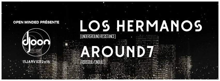 Open Minded Invite Los Hermanos & Around7 - フライヤー表