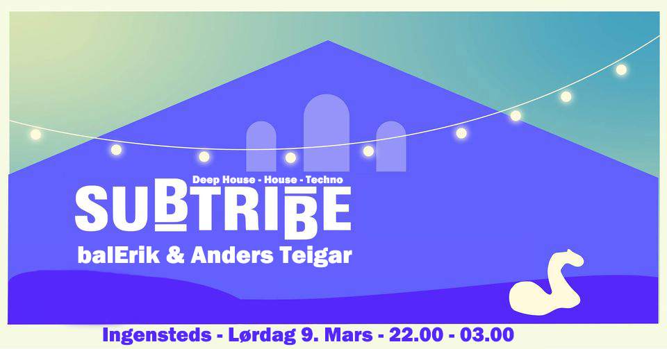 SUBTRIBE - balErik b2b Anders Teigar - HOUSE - フライヤー表