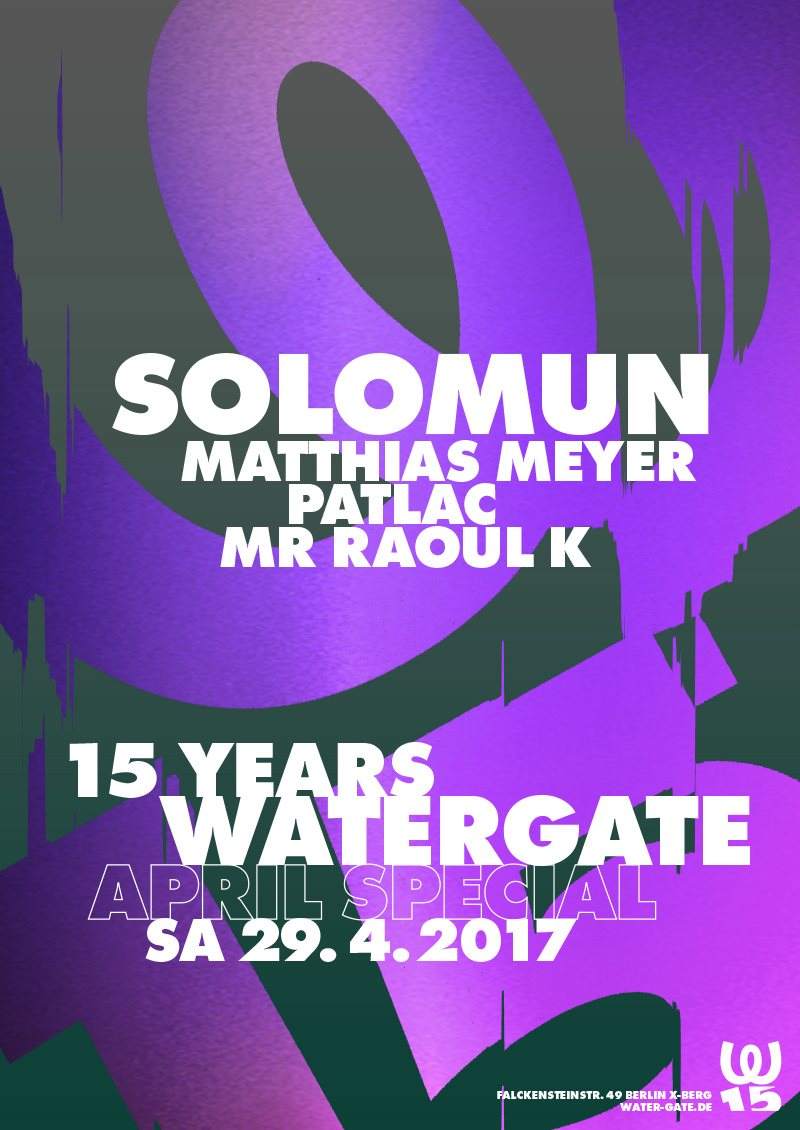 15 Years Watergate Pres.: Solomun - Página frontal