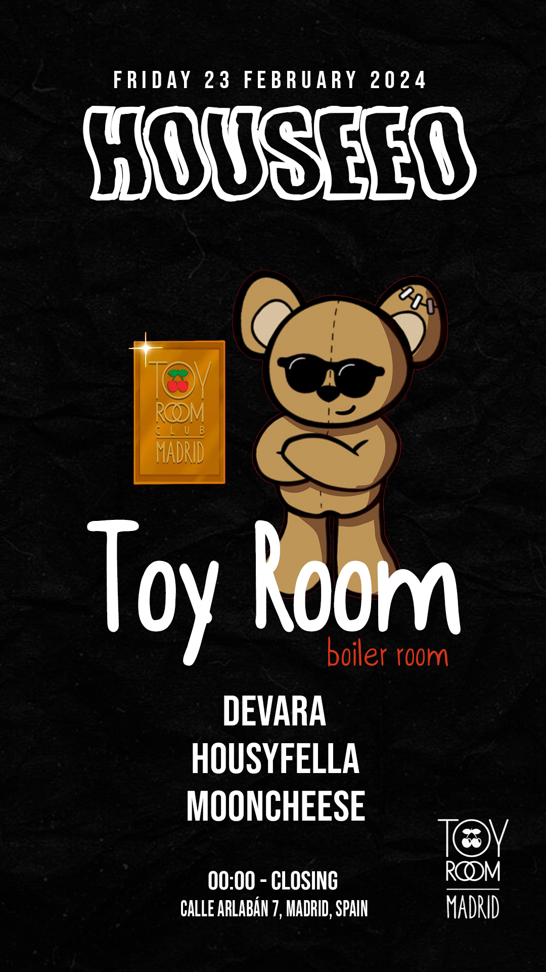 Houseeo at Toy Room - フライヤー表