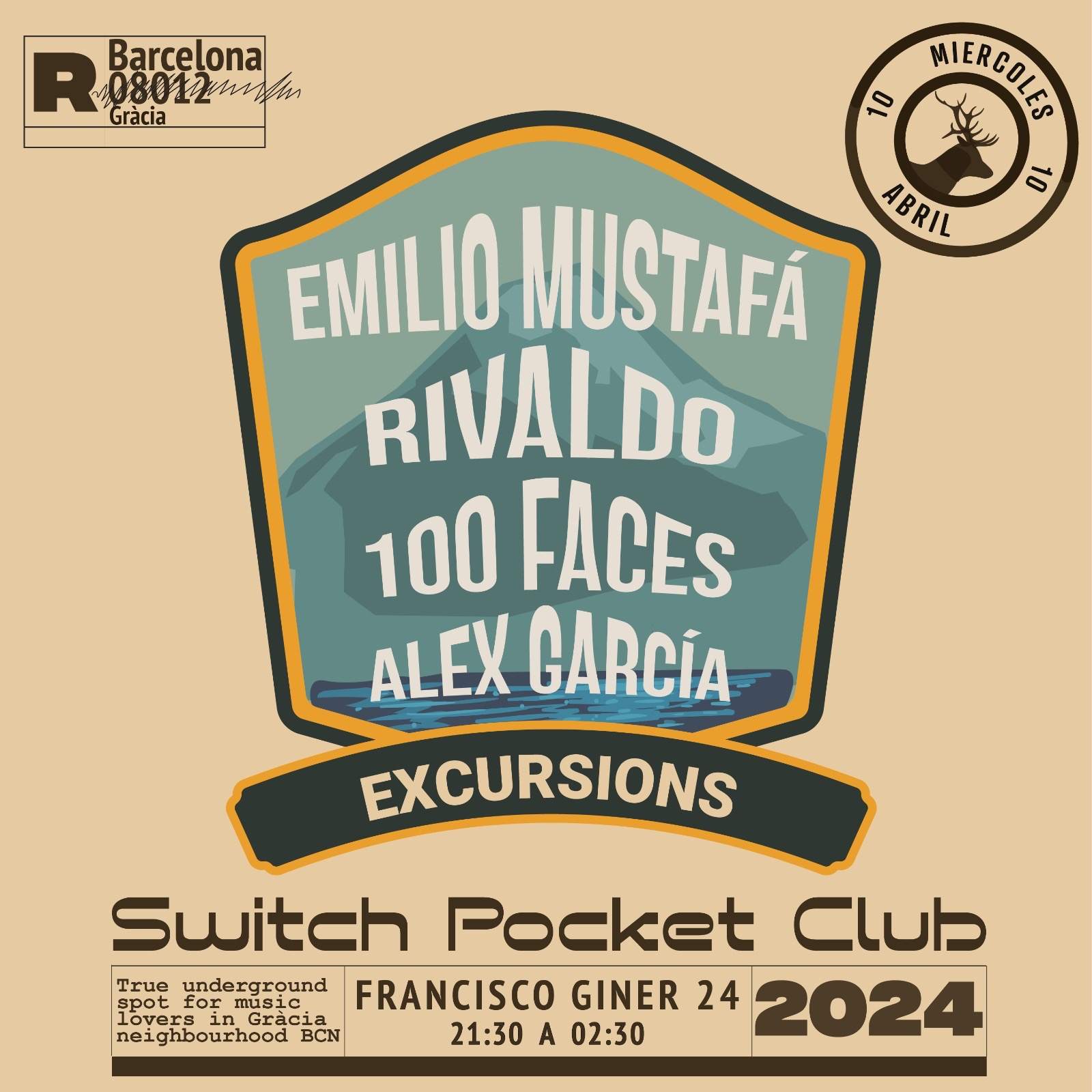 Excursions: Emilio Mustafá, Rivaldo, 100 faces, Alex García - Página frontal