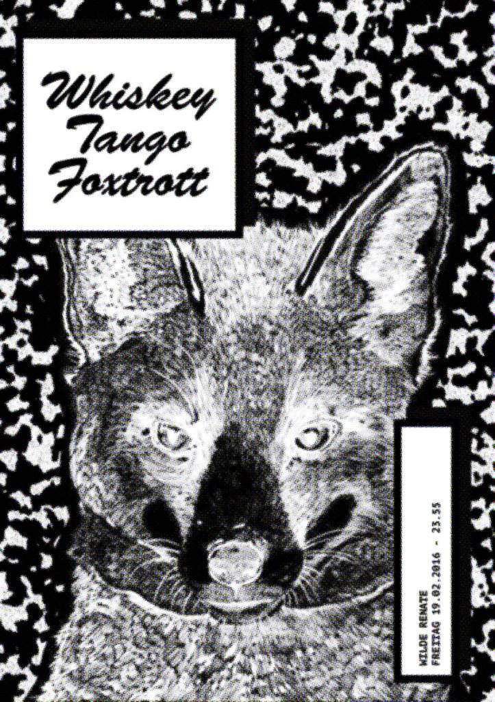 Whiskey Tango Foxtrott - フライヤー表