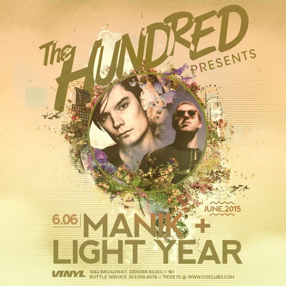 Thehundred presents - Manik + Light Year - フライヤー表