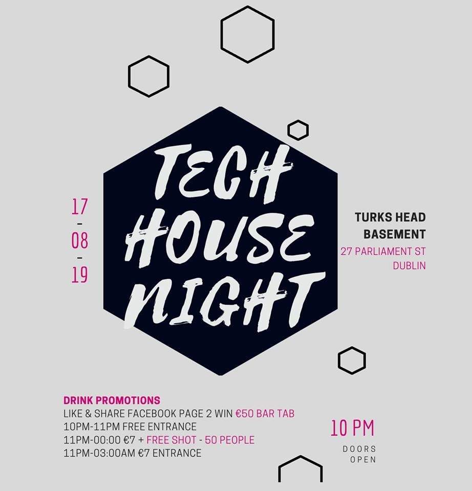 Tech House Night in Turks Basement - Página frontal