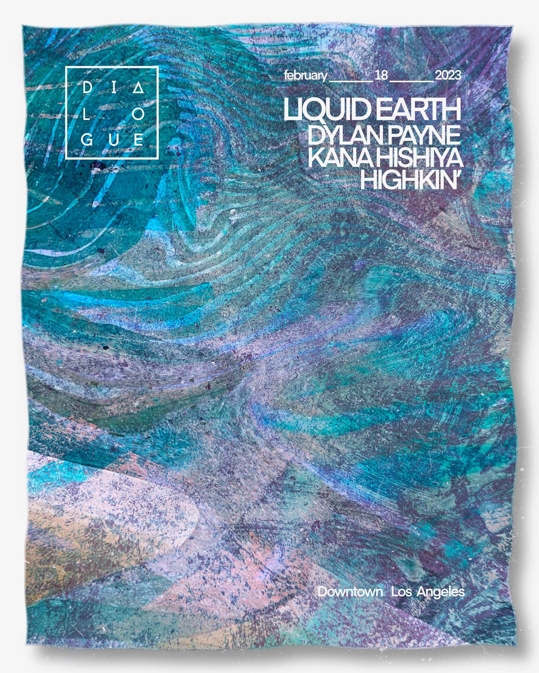 Dialogue ... Liquid Earth, Dylan Payne, Kana Hishiya, Highkin' - Página frontal