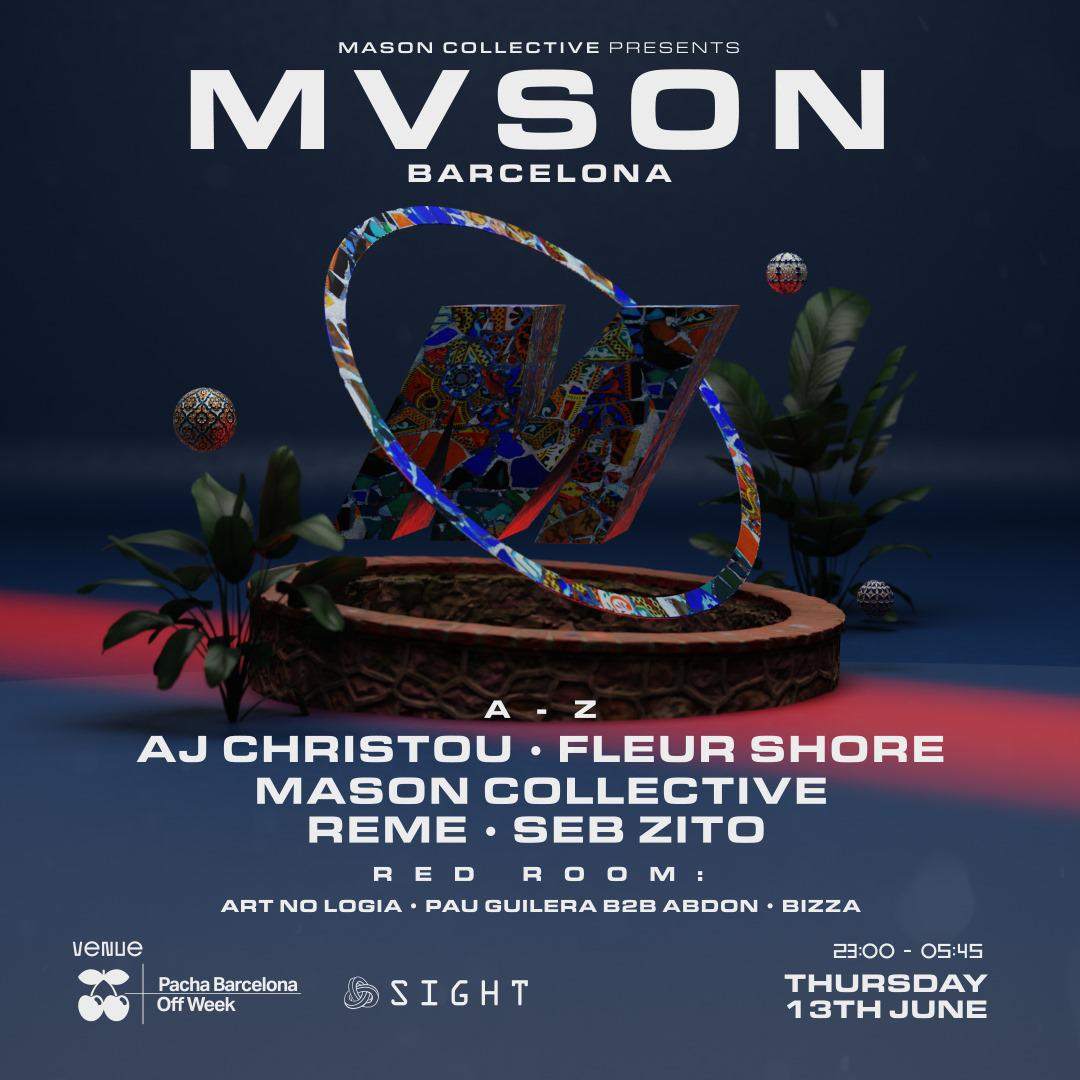 MVSON: Mason Collective, Fleur Shore, Seb Zito, AJ Christou, REME - Página frontal