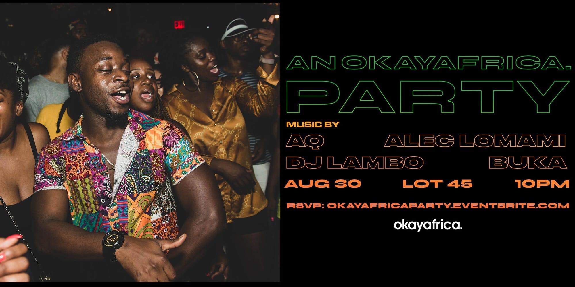 An OkayAfrica Party - フライヤー表