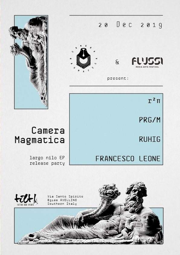 Camera Magmatica Release Party by Flussi - Página frontal
