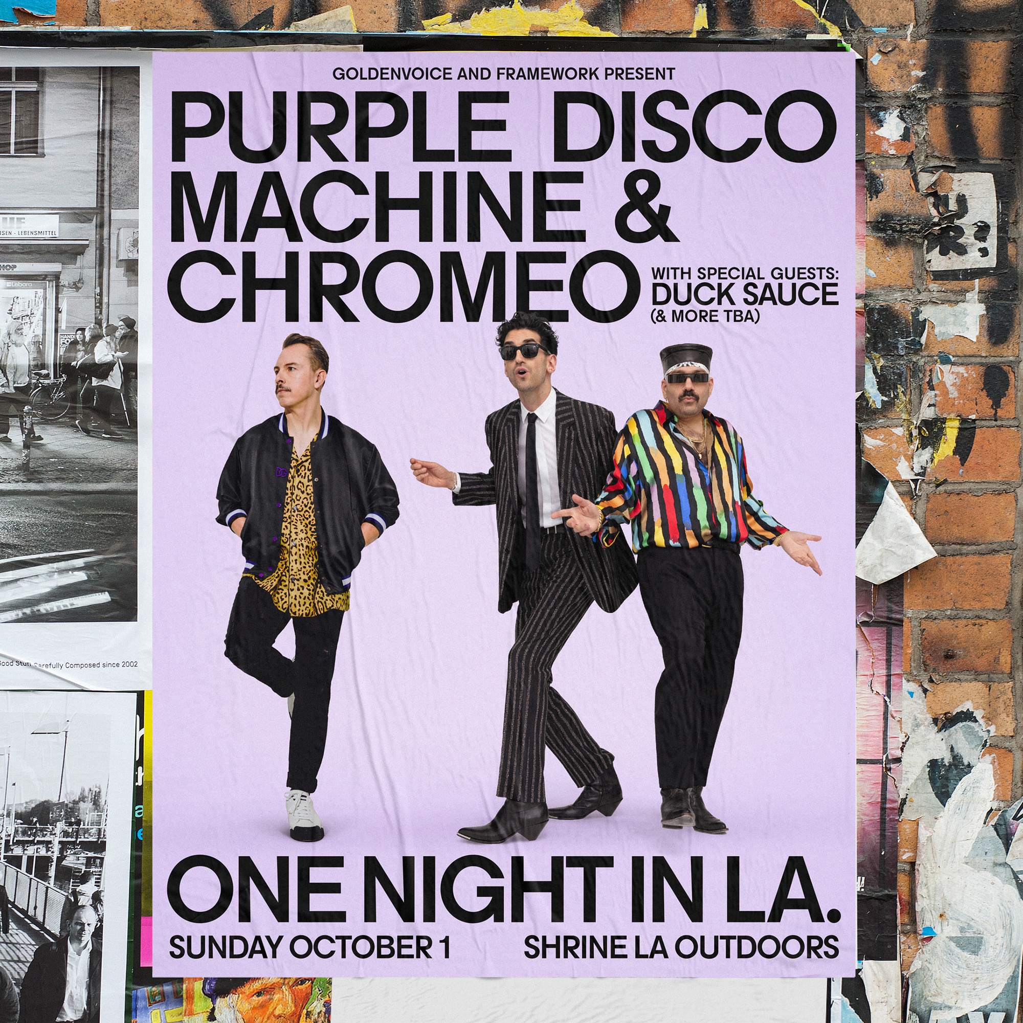 Purple Disco Machine & Chromeo: One Night in Los Angeles - フライヤー表