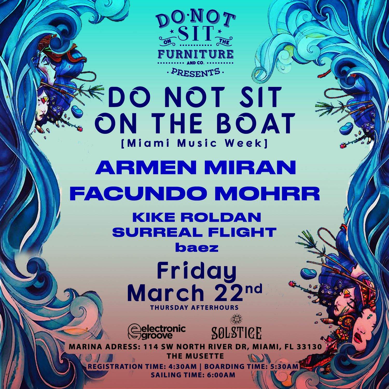 Do Not Sit On The Boat [Miami Music Week] - フライヤー表