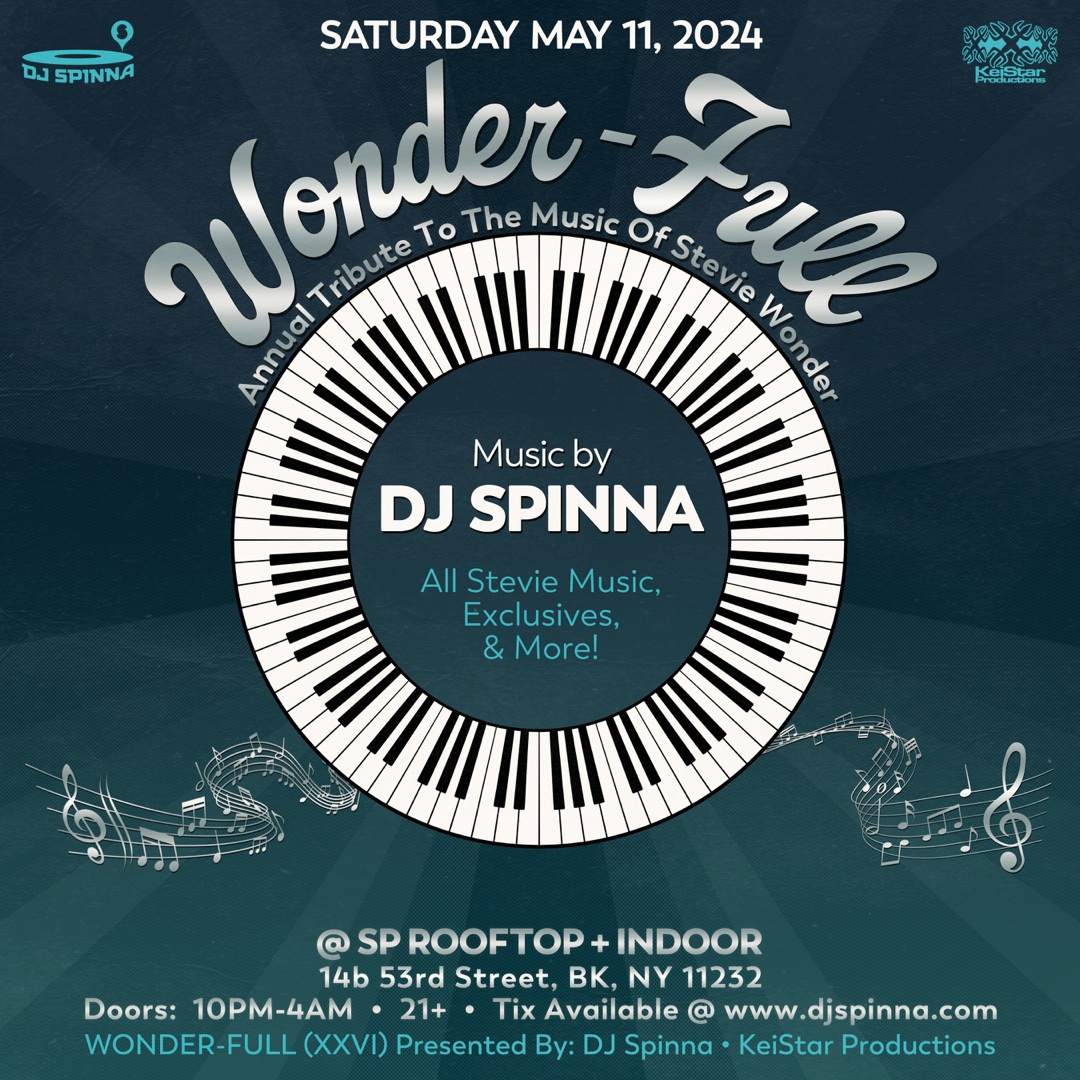 WONDER-FULL with DJ SPINNA - Stevie Wonder Music Tribute Event at