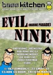 Evil Nine At Bass Kitchen - Página frontal