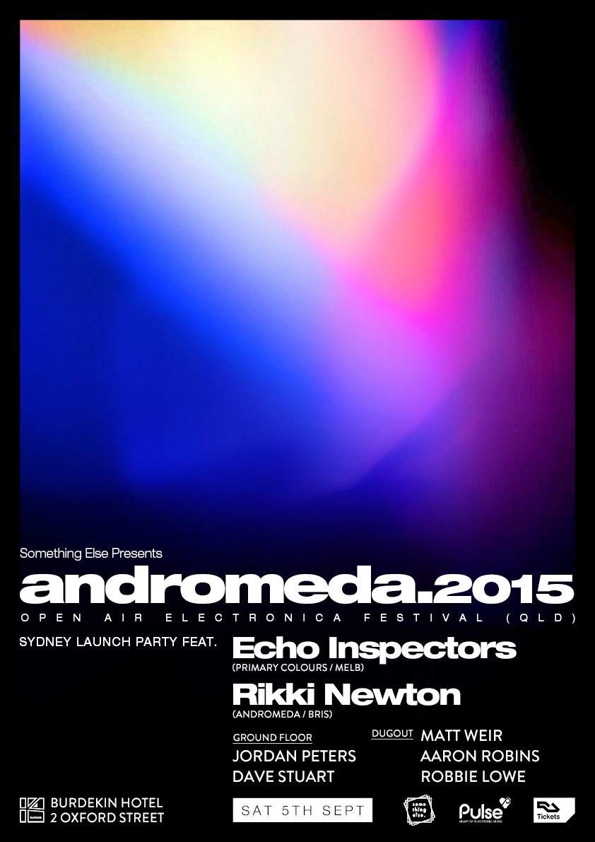 Something Else Pres Andromeda Festival Launch Party with Echo Inspectors & Rikki Newton - Página frontal