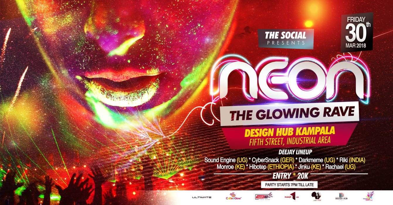 Neon: The Glowing Rave at Design Hub Kampala, Uganda