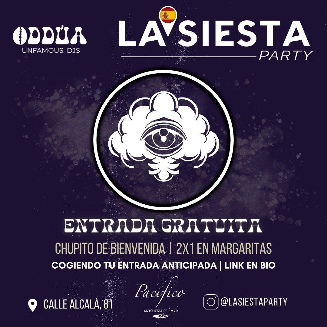 La Siesta Party (Tardeo) - Edición Especial 'Unfamous DJs' - Página trasera