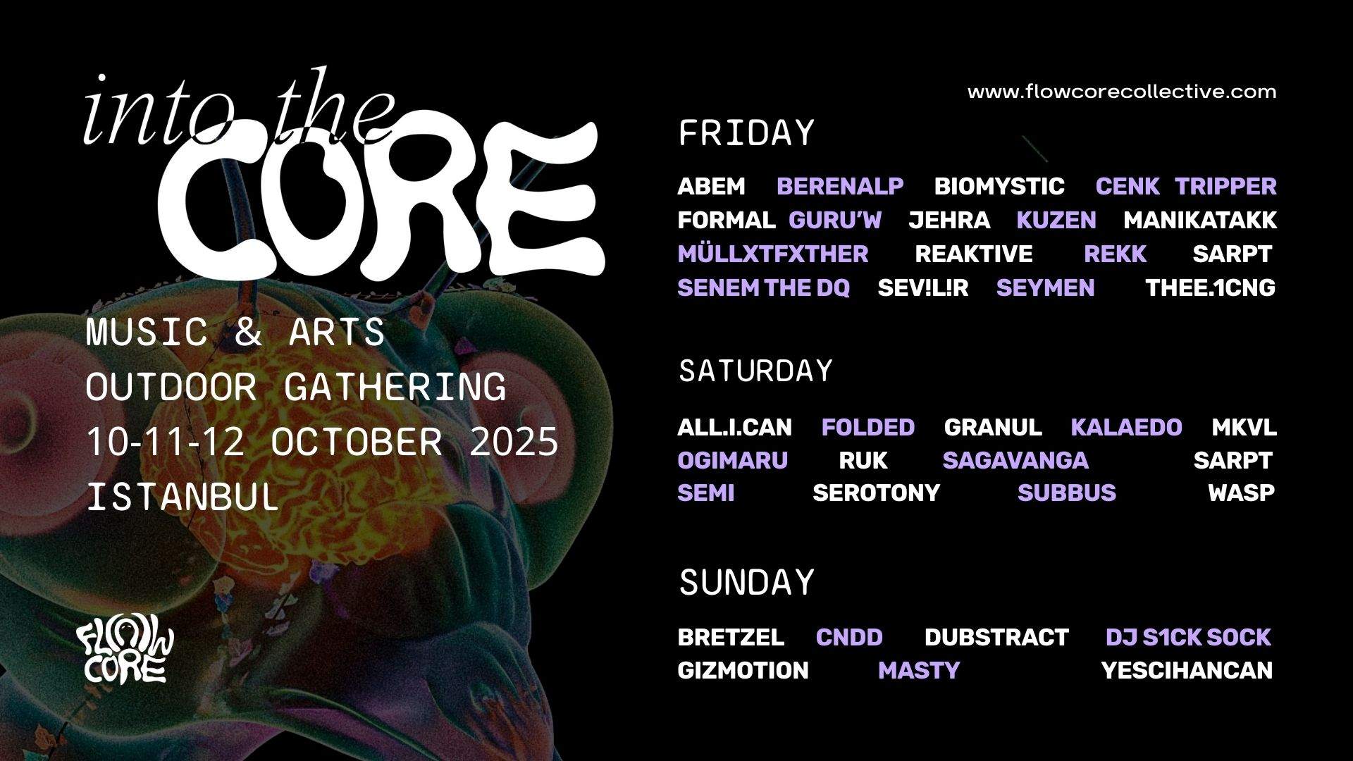 INTO THE CORE by Flowcore Collective at TBA - Secret Location ...
