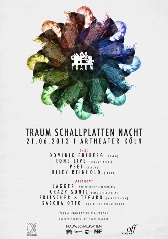 Traum Schallplatten Nacht with Dominik Eulberg // Rone uvm - フライヤー表
