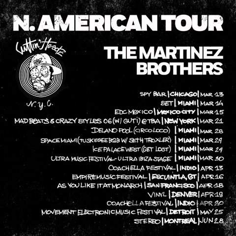 The Martinez Brothers - North American Tour - Página frontal
